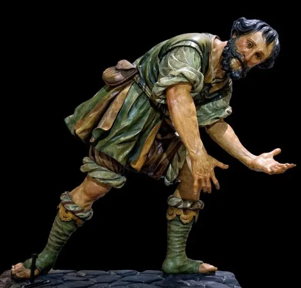 Simón de Cirene. Hermandad de San Isidoro de Sevilla. Uno de los personajes secundarios principales de la Pasión