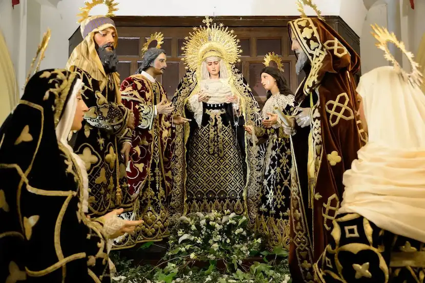 Las Marías. Paso del Duelo. Hermandad del Santo Entierro. Básicos en los personajes secundarios de la Pasión