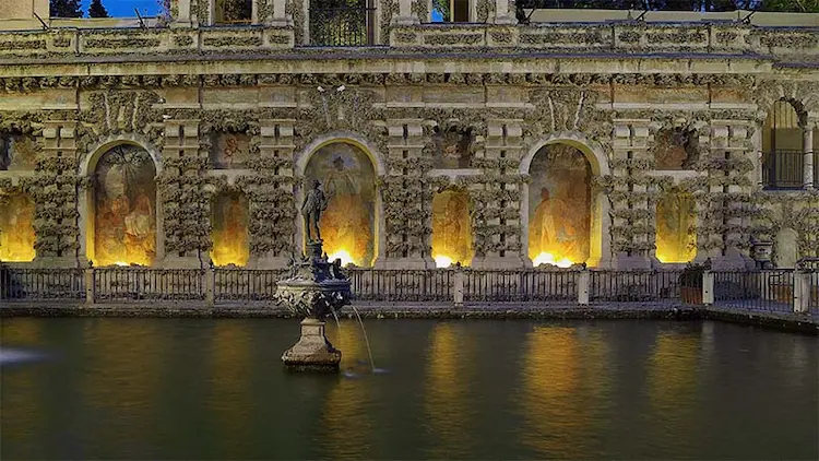 Estanque de Mercurio. Visita privada al Alcázar de Sevilla