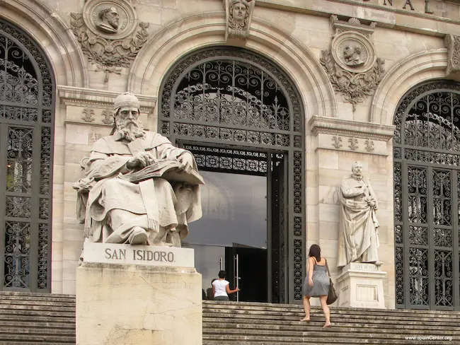 San Isidoro en la biblioteca nacional de Madrid