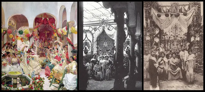 Cruces de mayo en Sevilla y Joaquín Sorolla