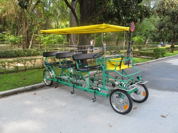 Bicis tándem parque de María Luisa Sevilla