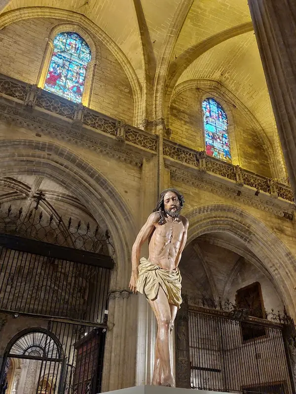 Cristo de Ruíz Gijón del monumento de Semana Santa de la Catedral de Sevilla