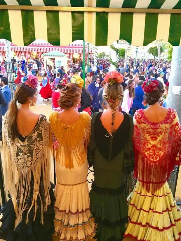 Los trajes de la feria de abril de Sevilla